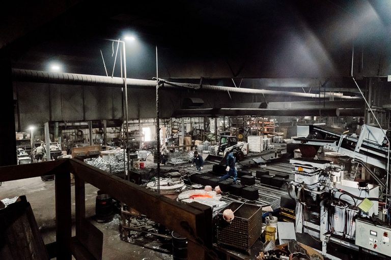 Ermak Foundry shop floor a wide angle view